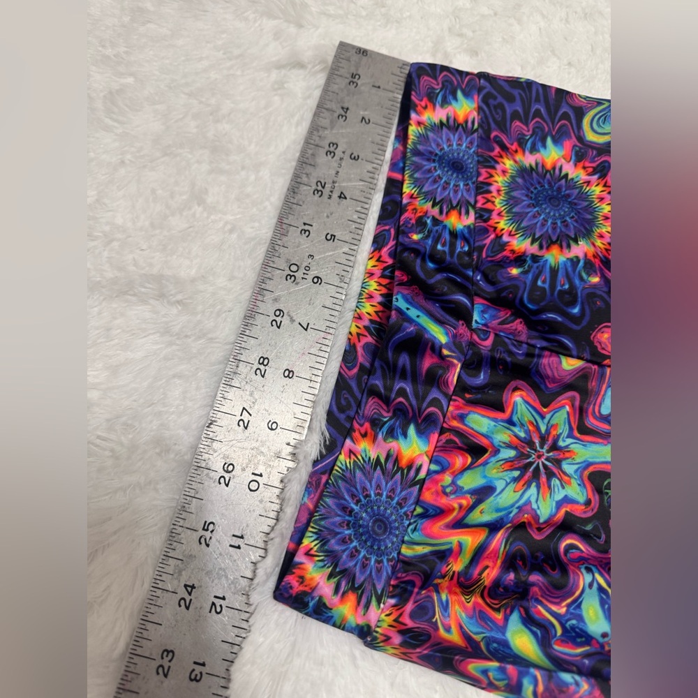 New Xs trippy hippy pants leggings festival rave boho hippie tye dye stretch - Picture 4 of 5